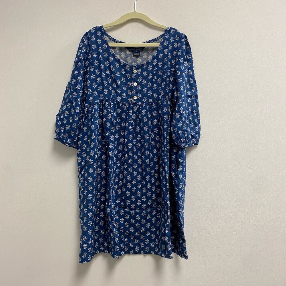 Polo Ralph Lauren Girl's Blue Floral Dress Sz 10